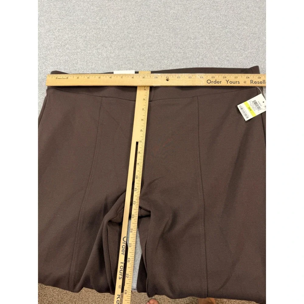 Style & Co Womens 18W Brown Ponte Leggings Mid Rise Comfort Waist Rich Truffle